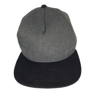 DALIX Baseball Cap Wool Hat Cap Urban Snapback Gray Black H-200 - Simple is Best